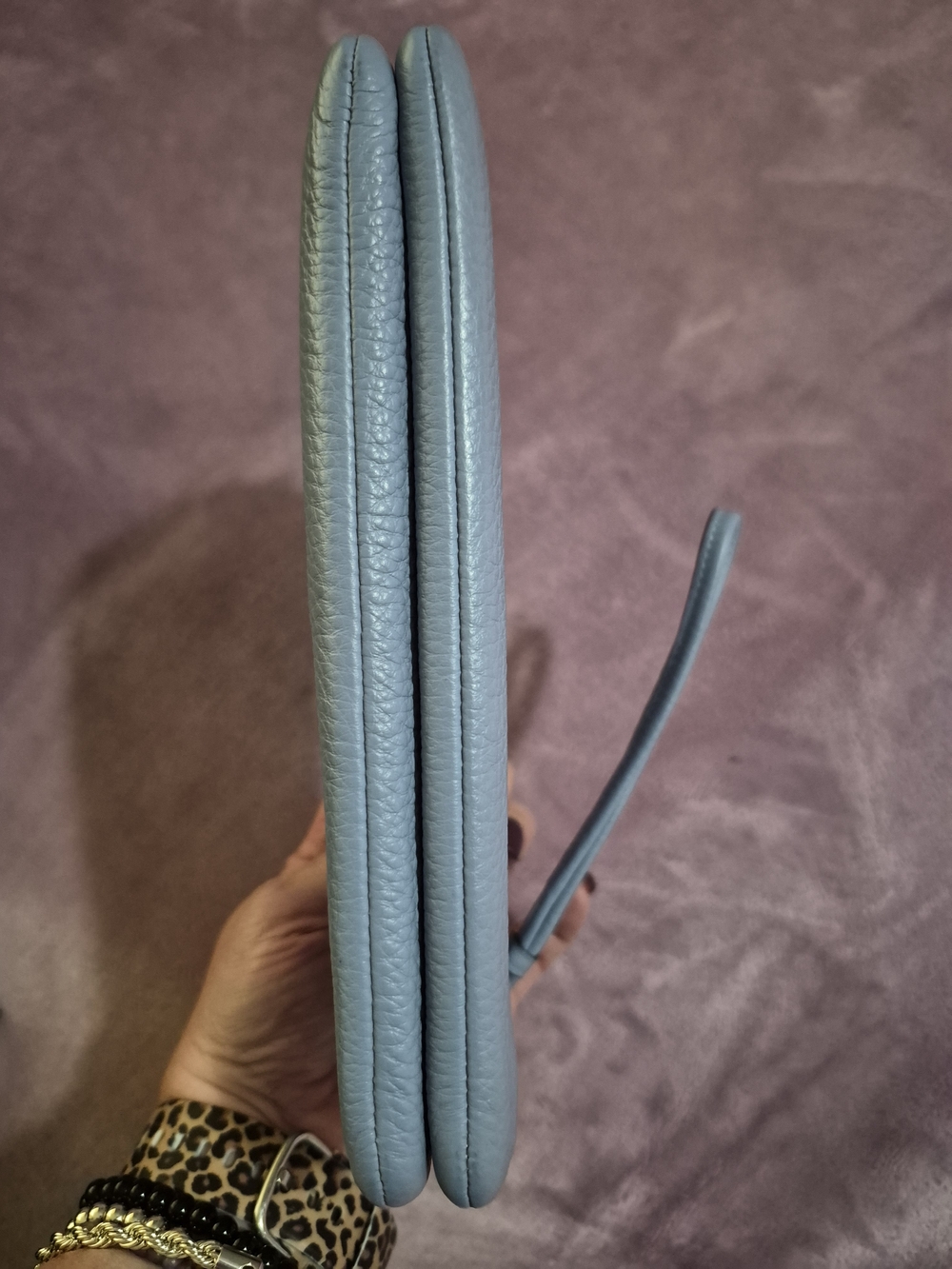 Coach Pebbled Leather Backpack & Wristlet in Light Blue - Picture 12 of 12
